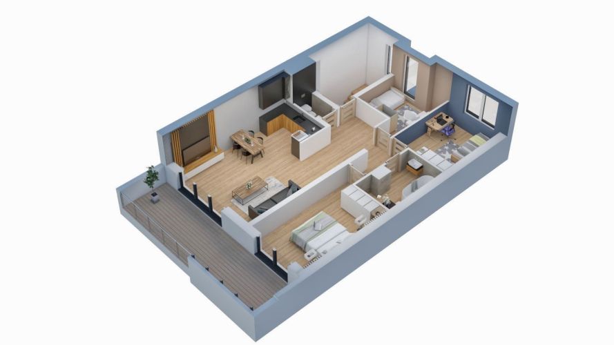 Osiedle Kukułek51 - Wizualizacja pomieszczeń