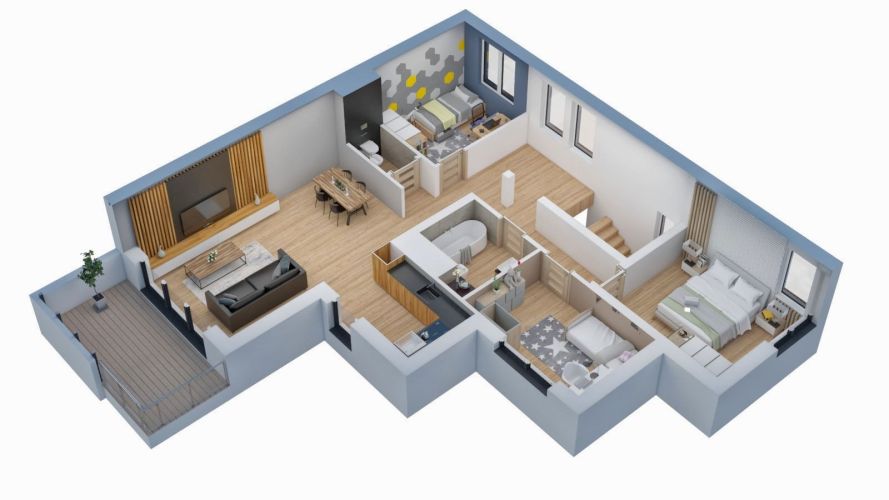 Osiedle Kukułek51 - Wizualizacja pomieszczeń