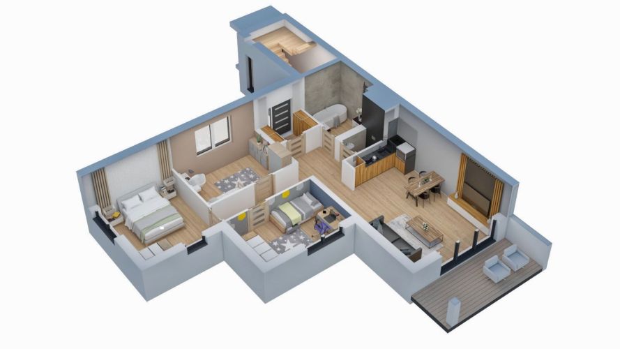 Osiedle Kukułek51 - Wizualizacja pomieszczeń