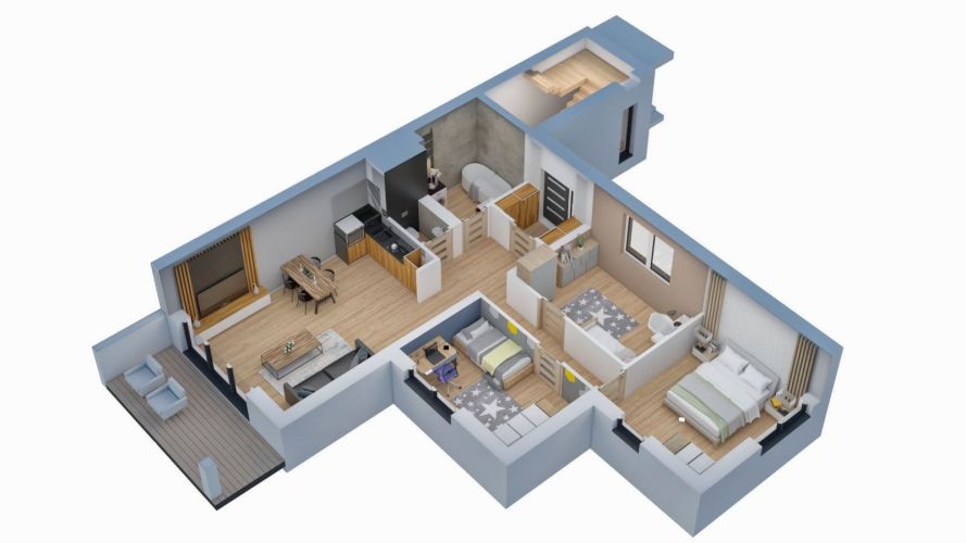 Osiedle Kukułek51 - Wizualizacja pomieszczeń