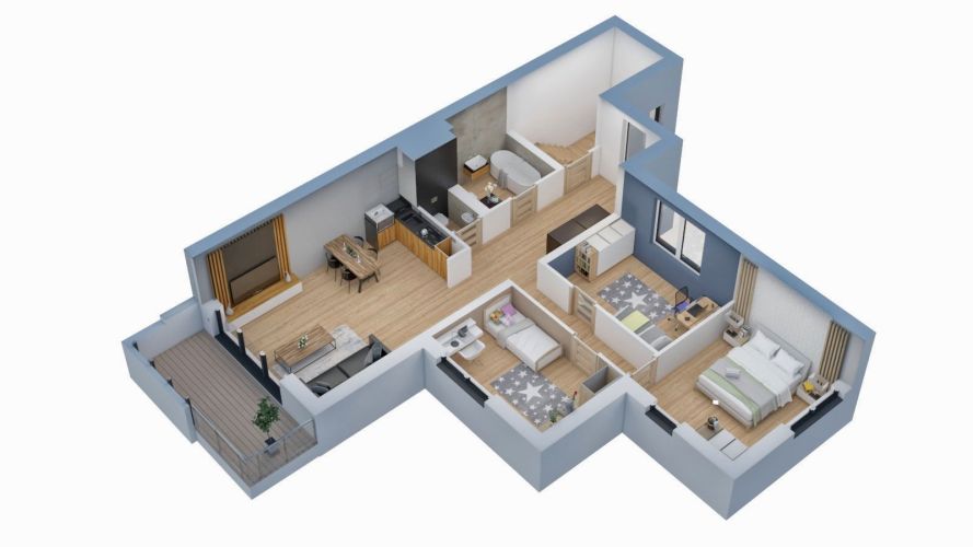 Osiedle Kukułek51 - Wizualizacja pomieszczeń